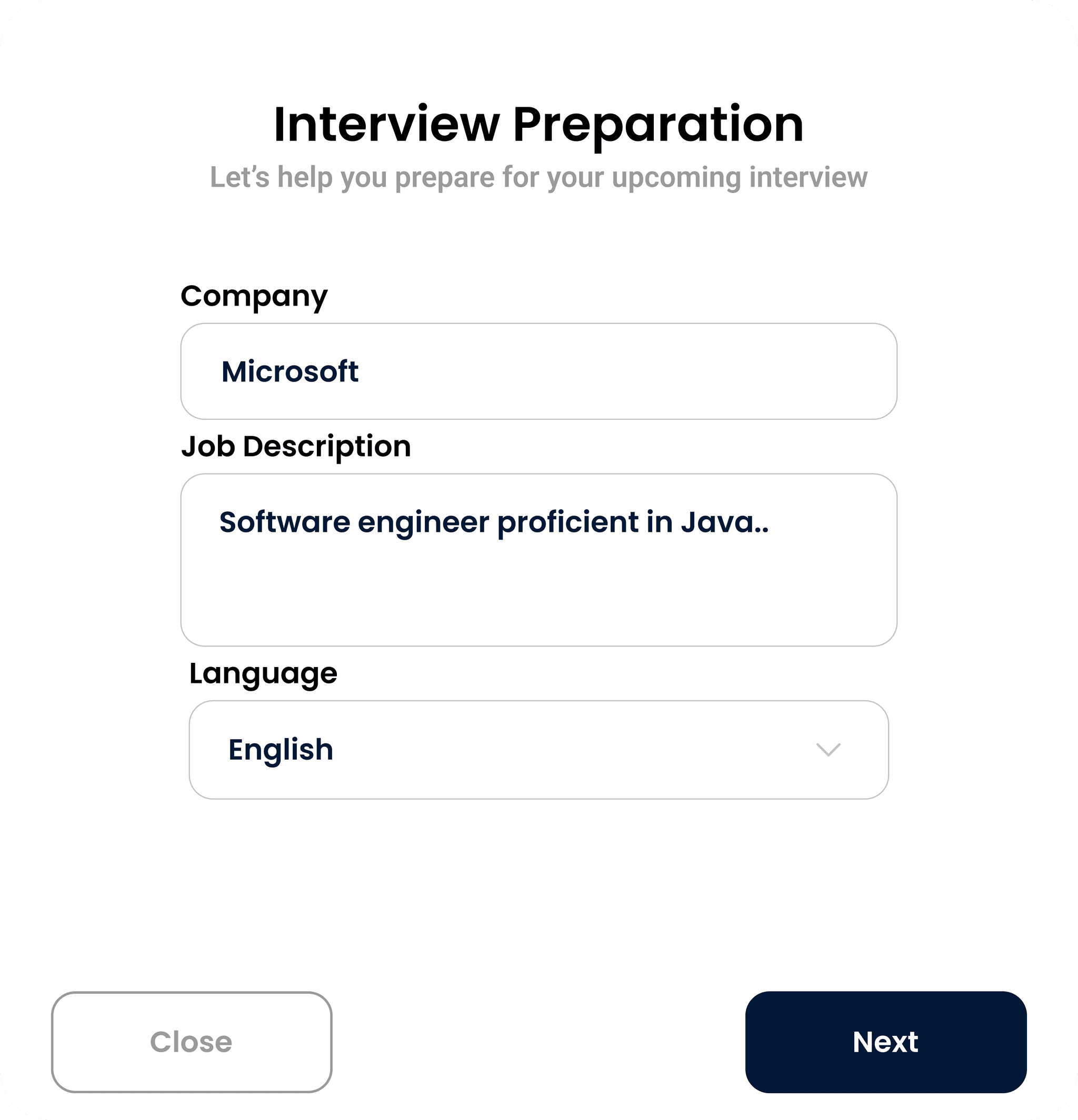 Interview Preparation